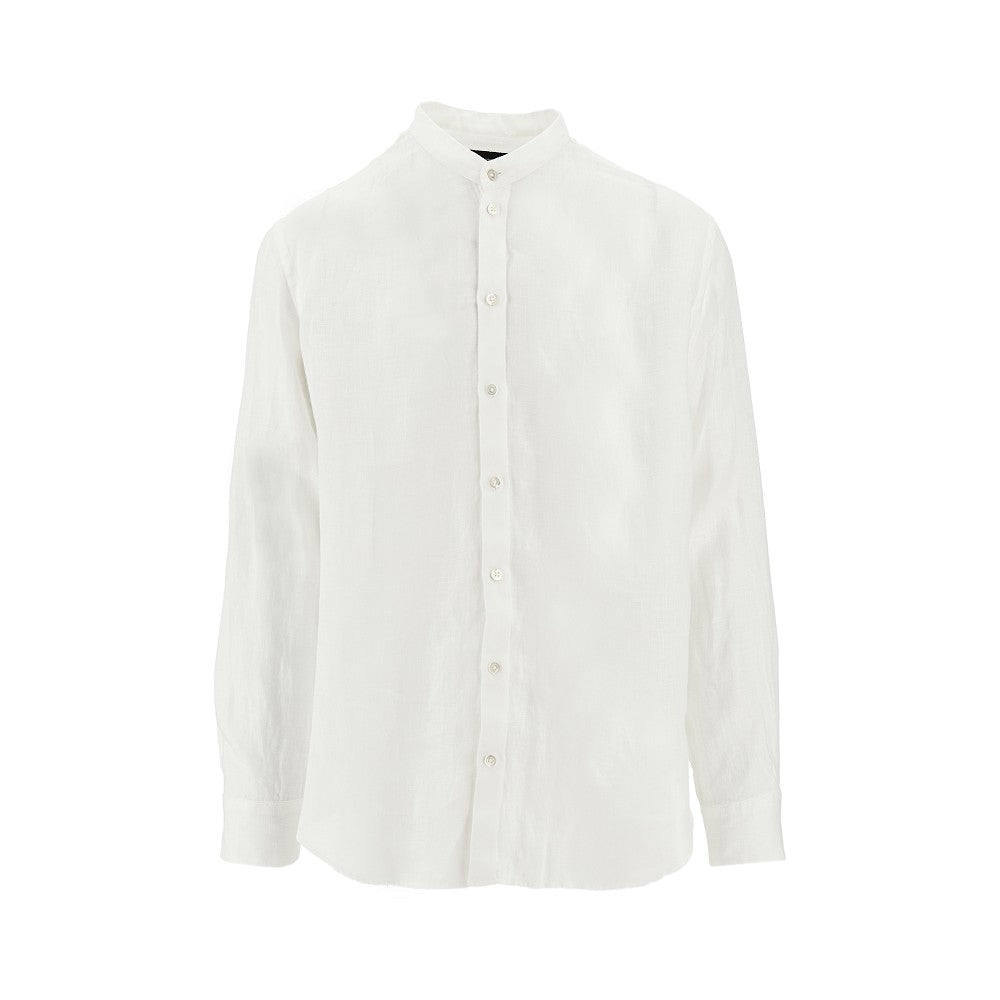Camicia in lino con collo Guru