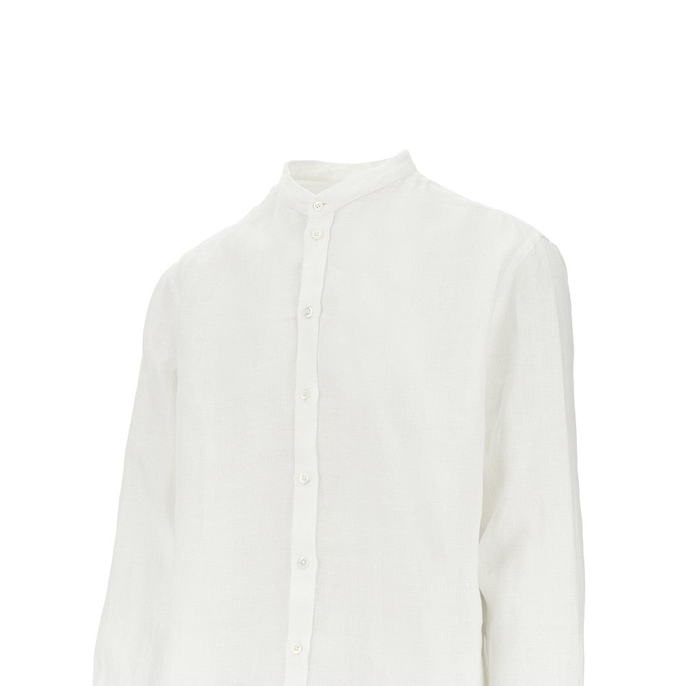 Camicia in lino con collo Guru
