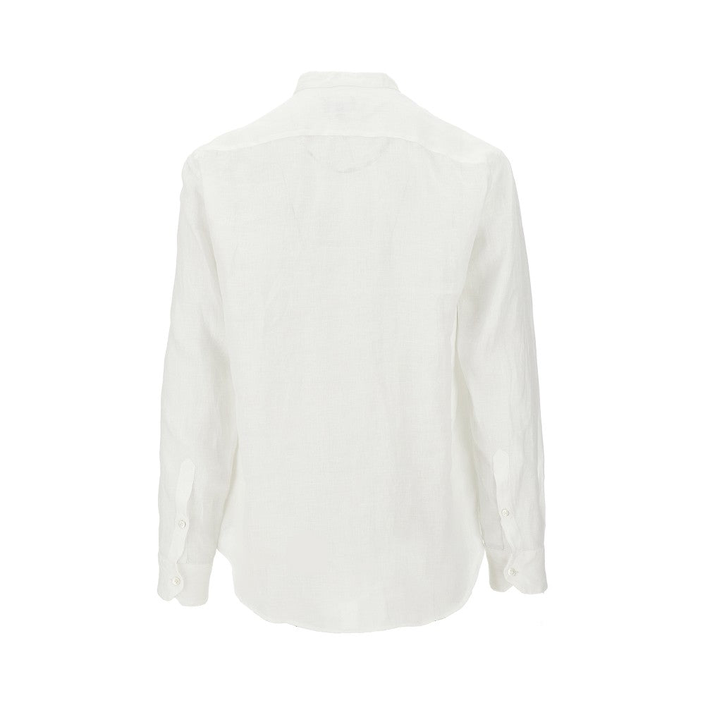 Camicia in lino con collo Guru