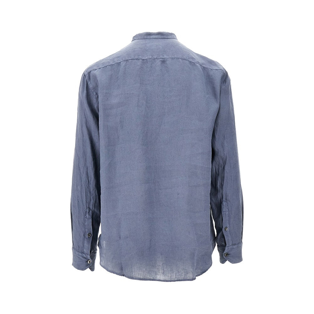Linen shirt with Guru collar