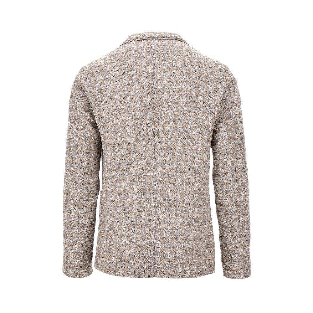 Jacquard wool single-breasted jacket