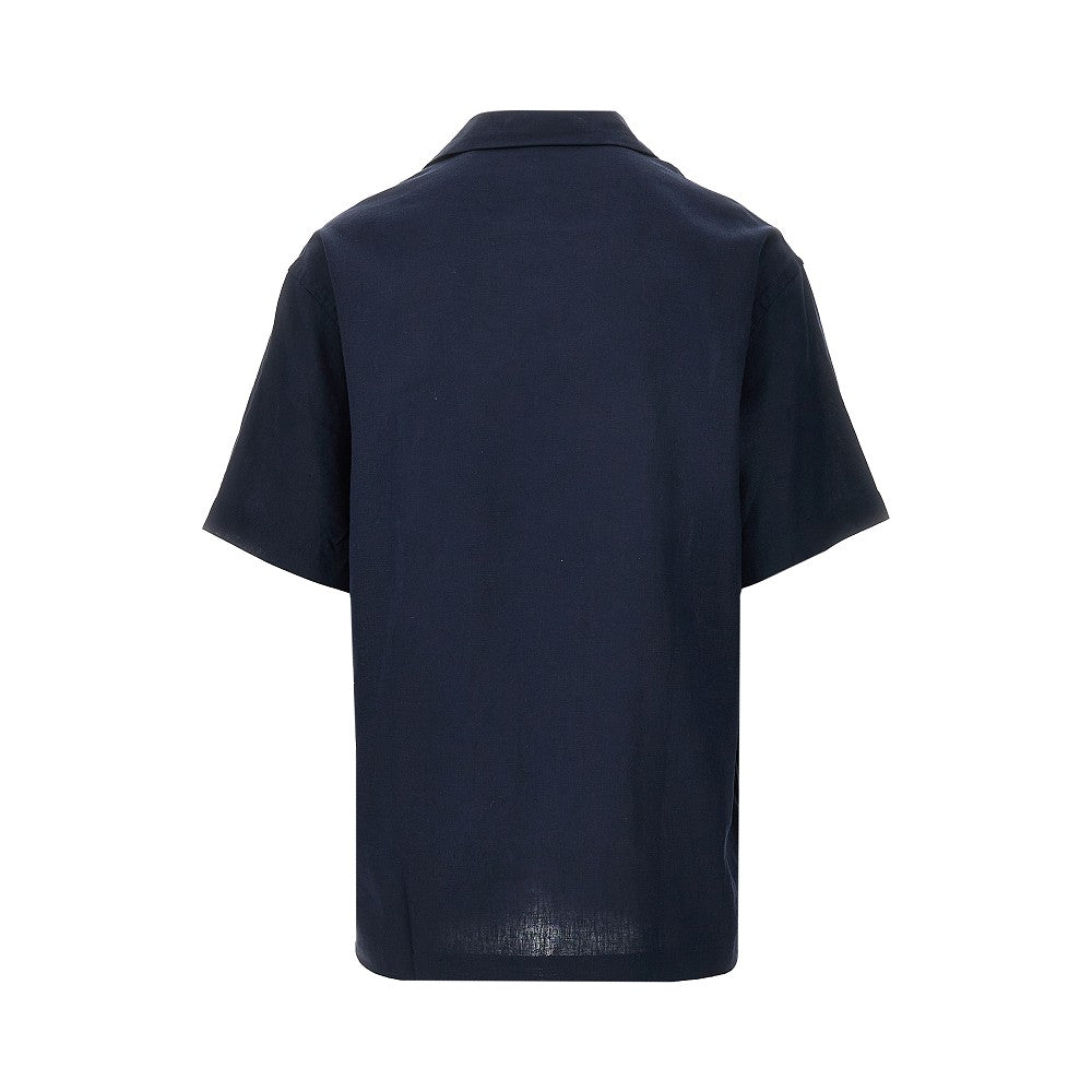 Camicia Swimwear in misto lino e viscosa