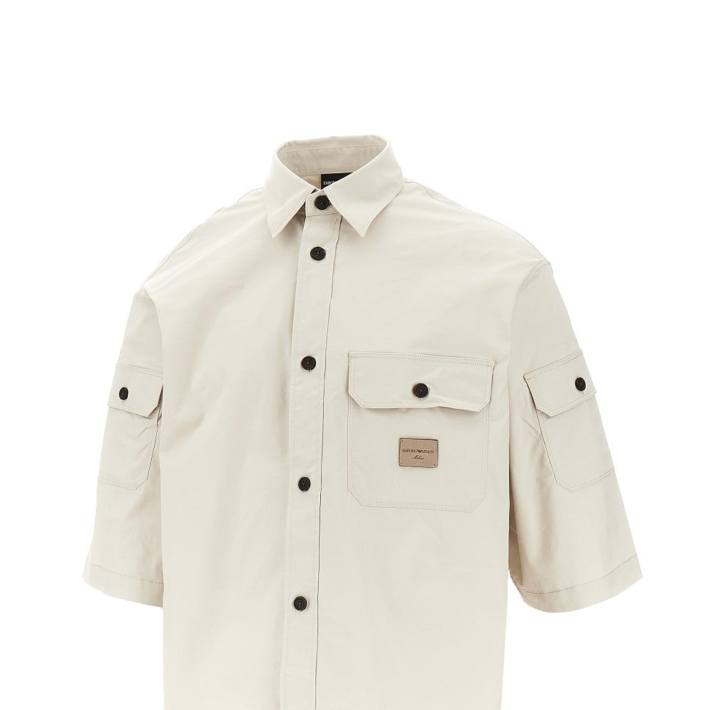 Camicia multipocket in tessuto tecnico