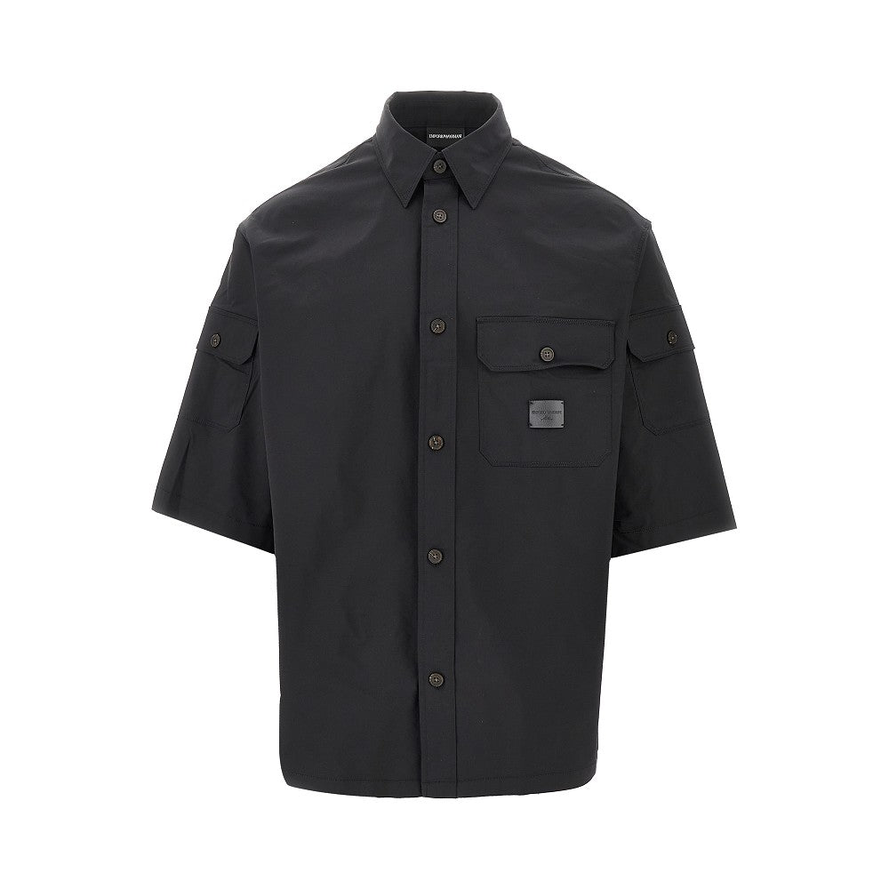 Camicia multipocket in tessuto tecnico