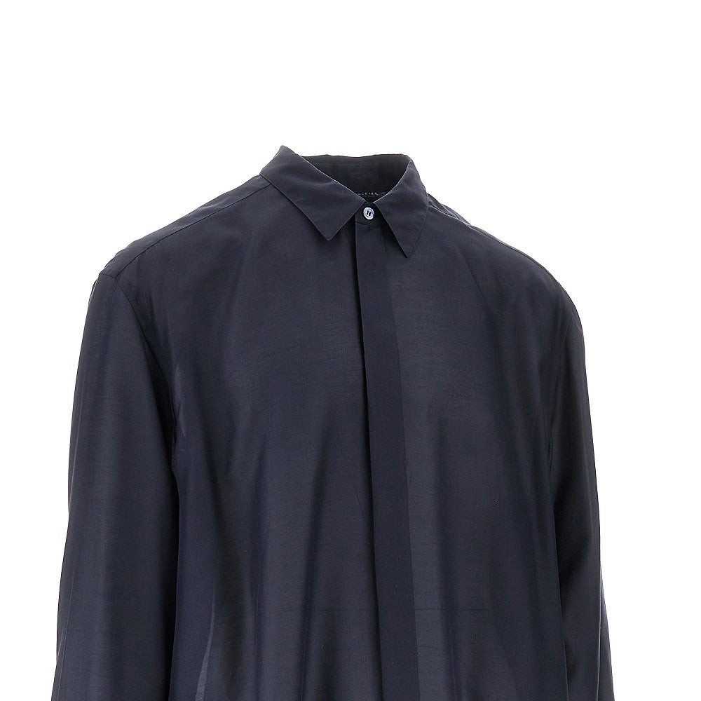 Camicia in misto seta