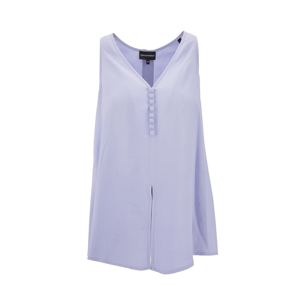 Top in viscosa sostenibile jacquard