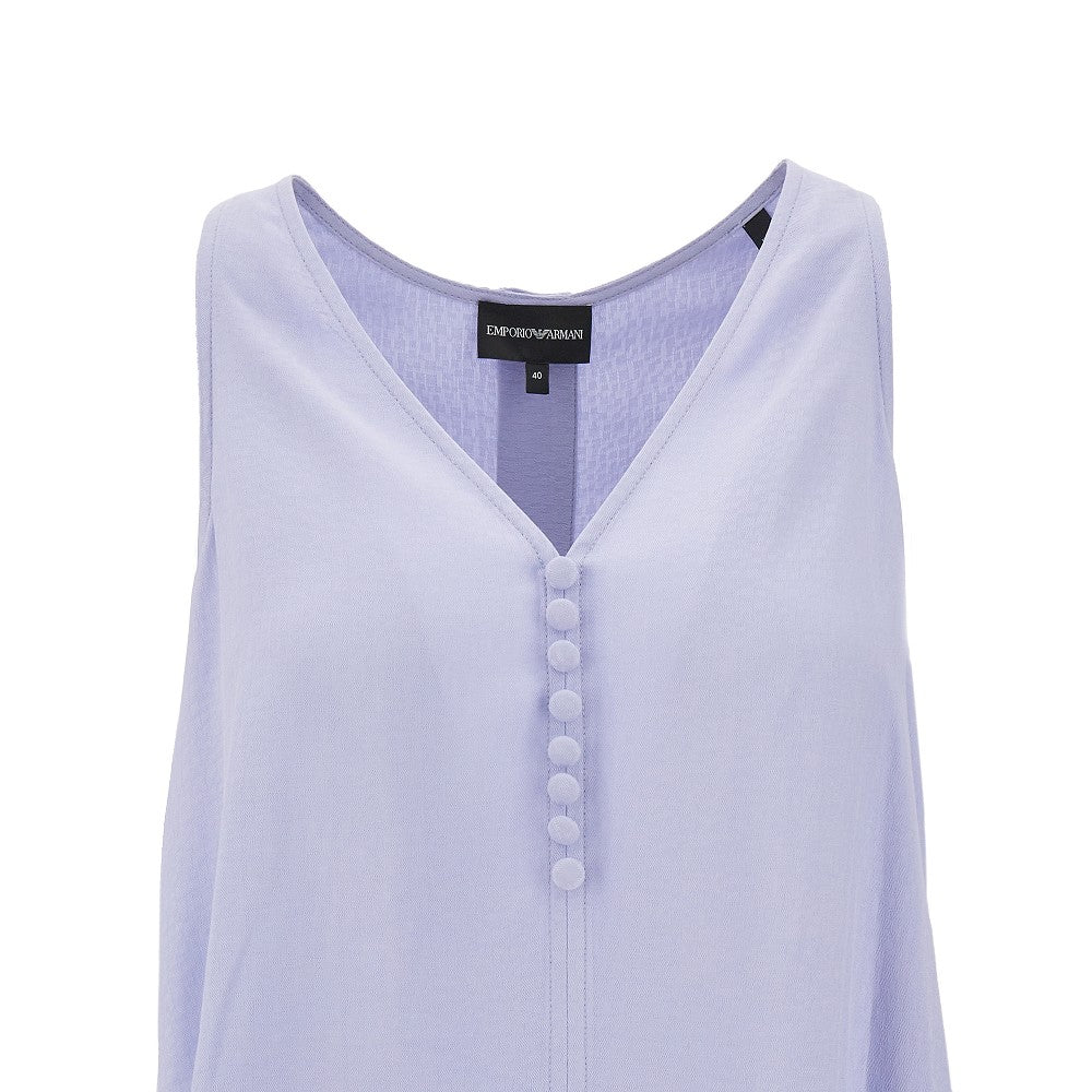 Top in viscosa sostenibile jacquard