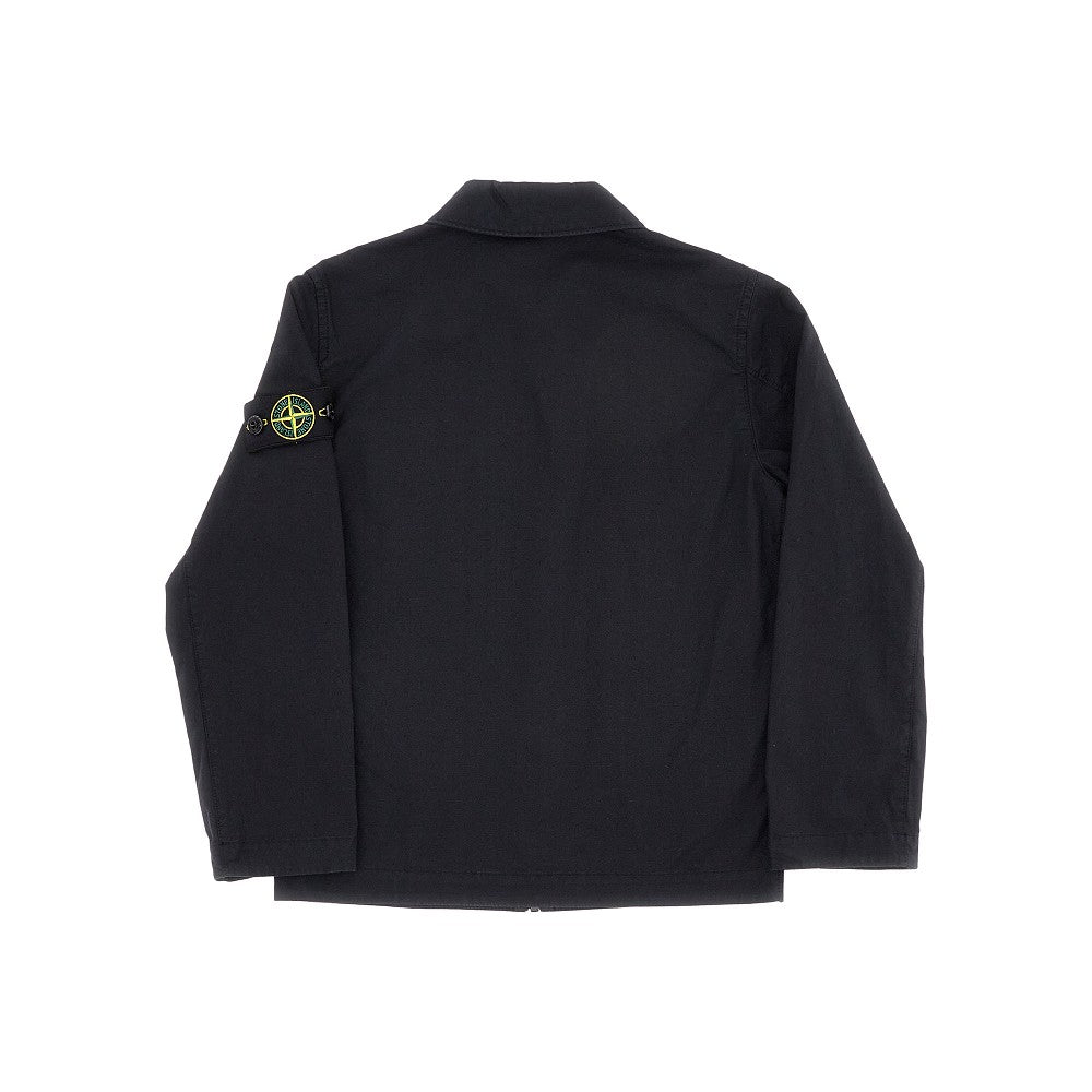 Overshirt in cotone con zip