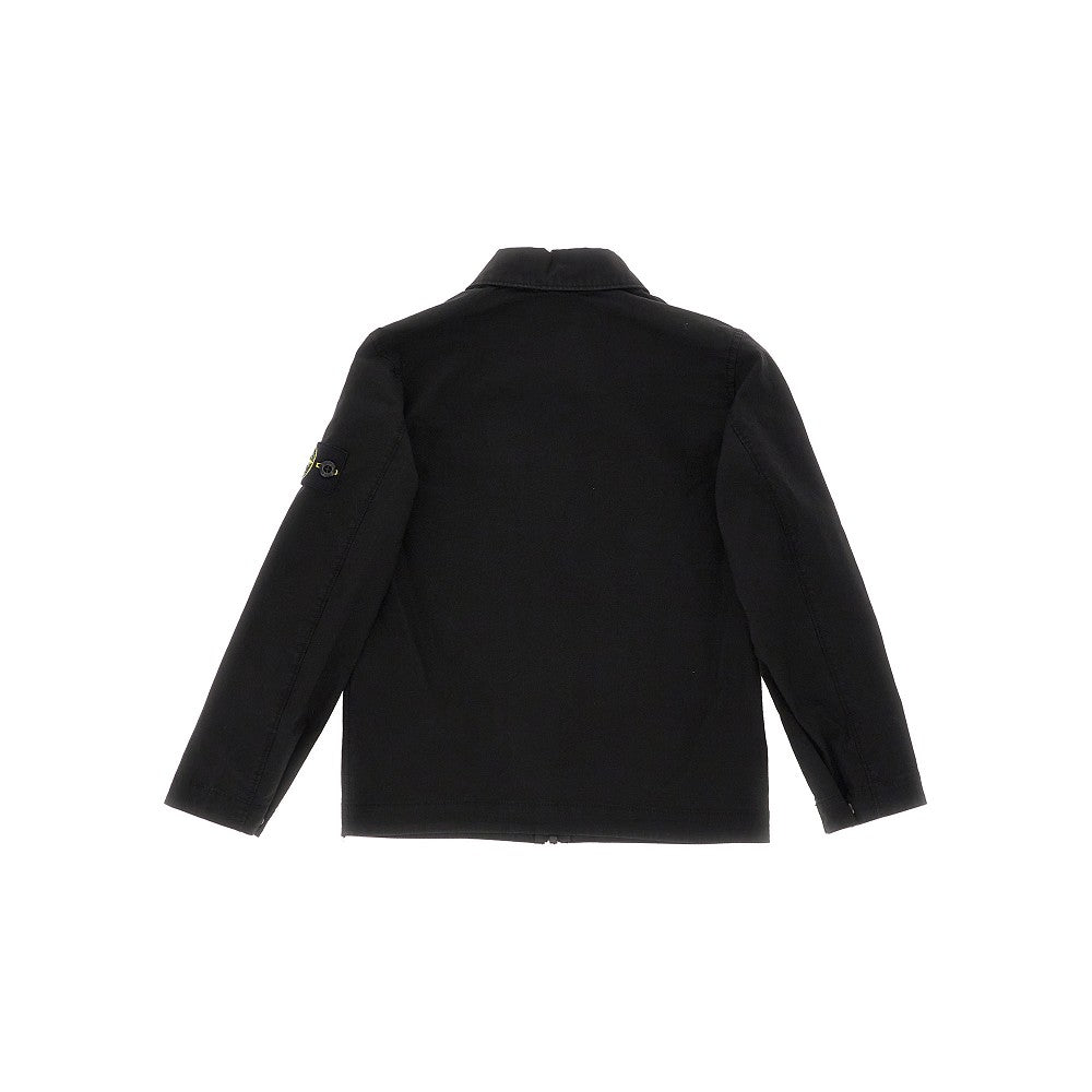 Zippered cotton overshirt