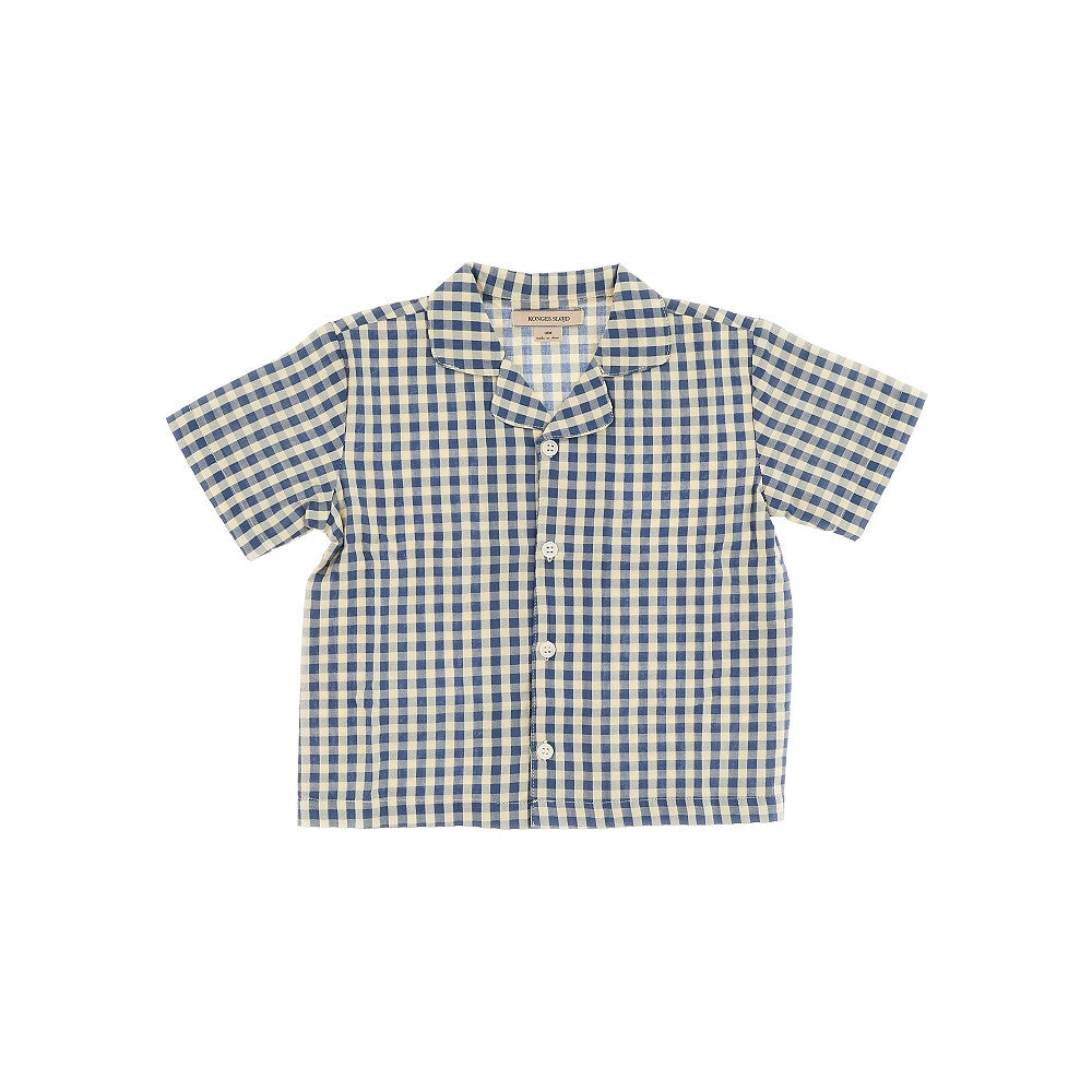 Camicia a manica corta in seersucker
