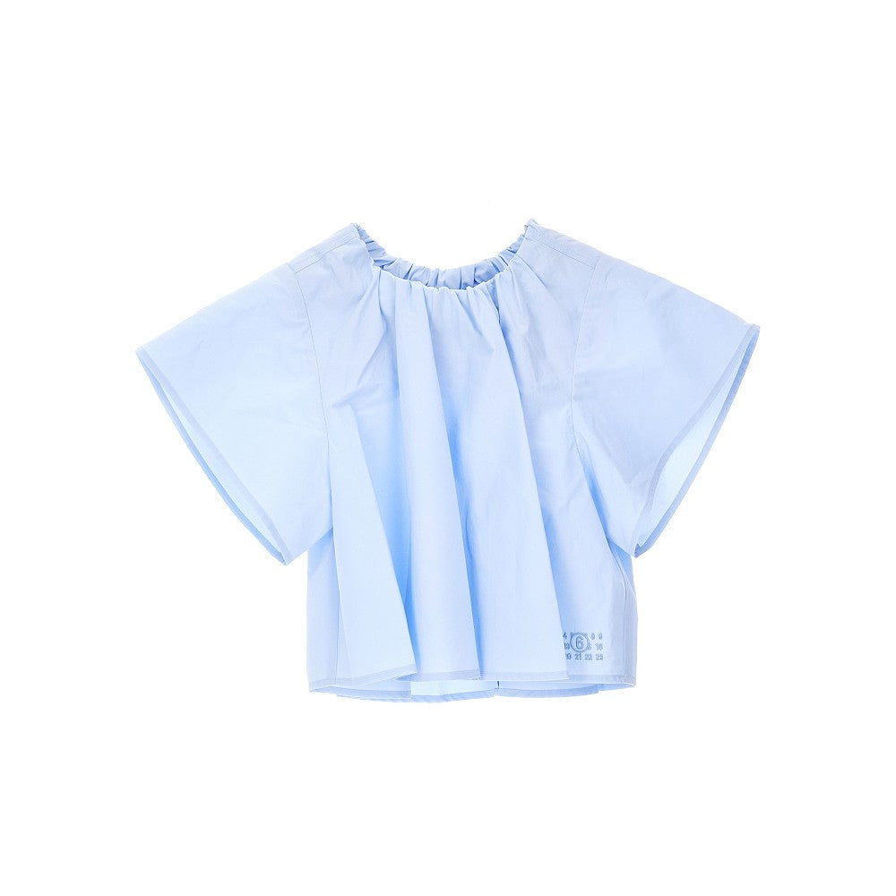 Top in popeline di cotone