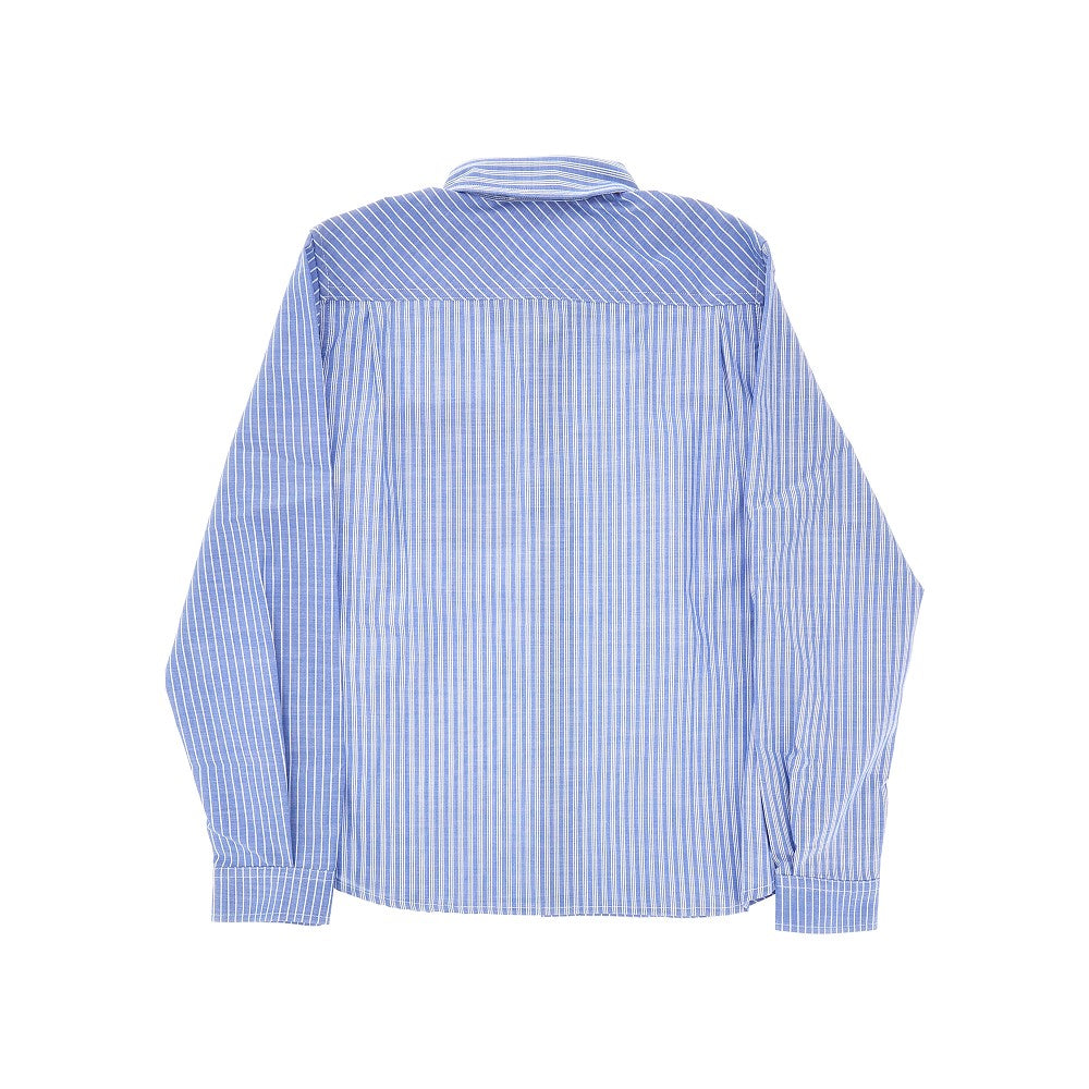 Camicia in cotone a righe patchwork