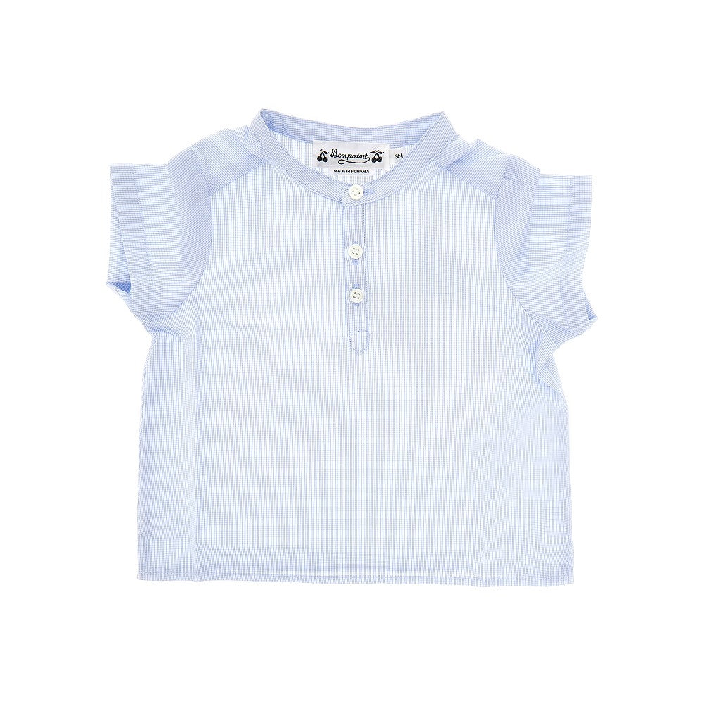 Poplin short-sleeved shirt