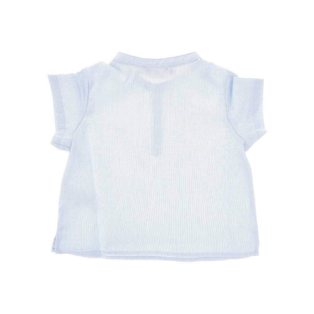 Camicia a manica corta in popeline