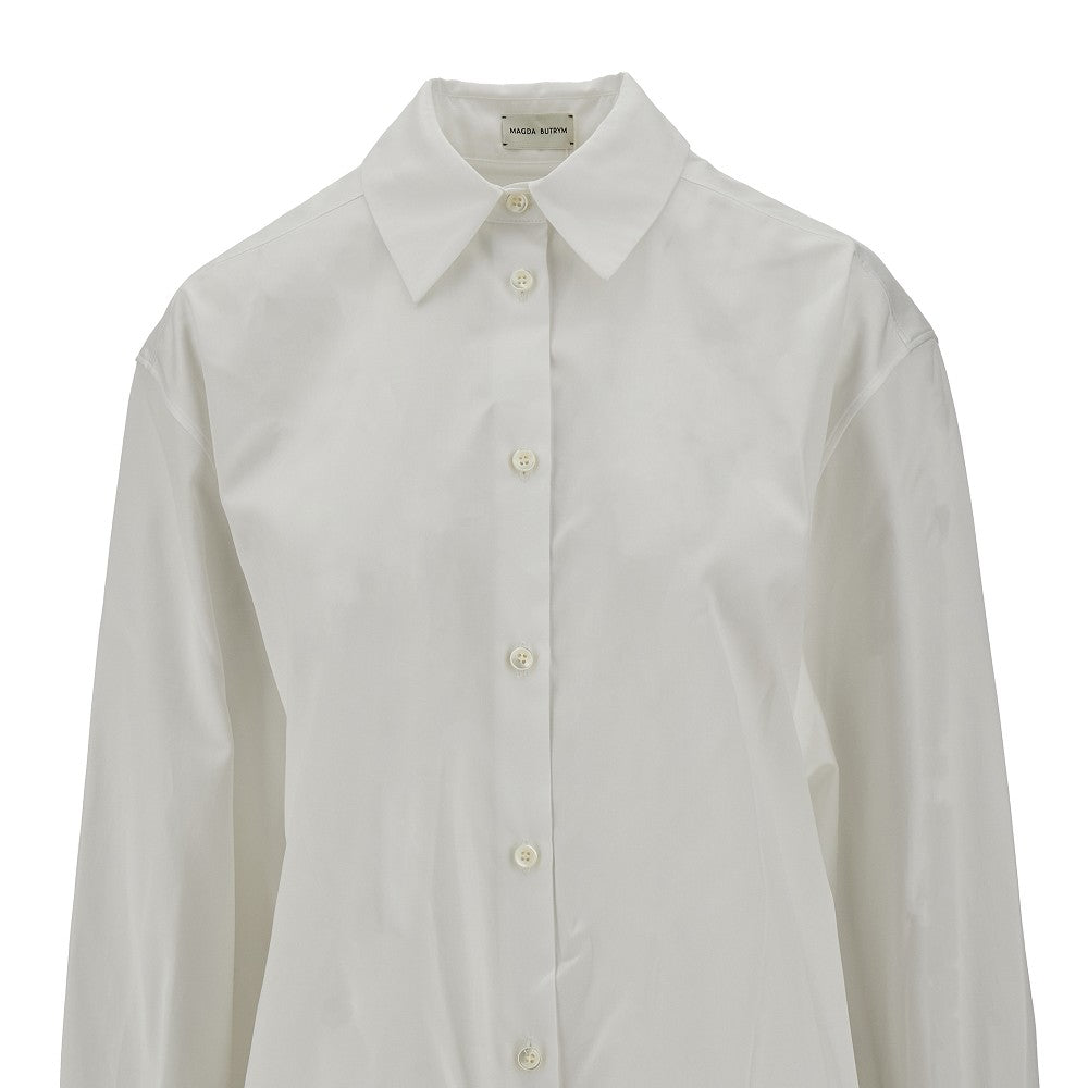 Oversized poplin shirt