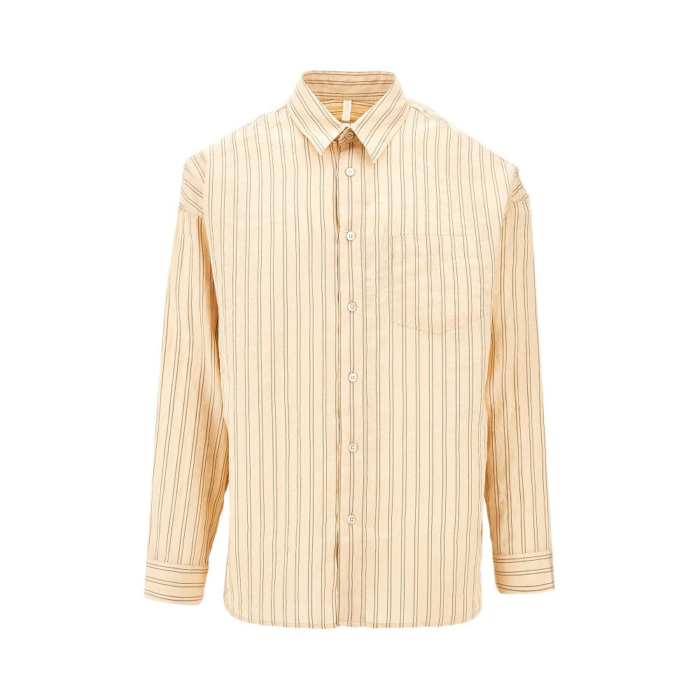 'Stable' linen blend shirt