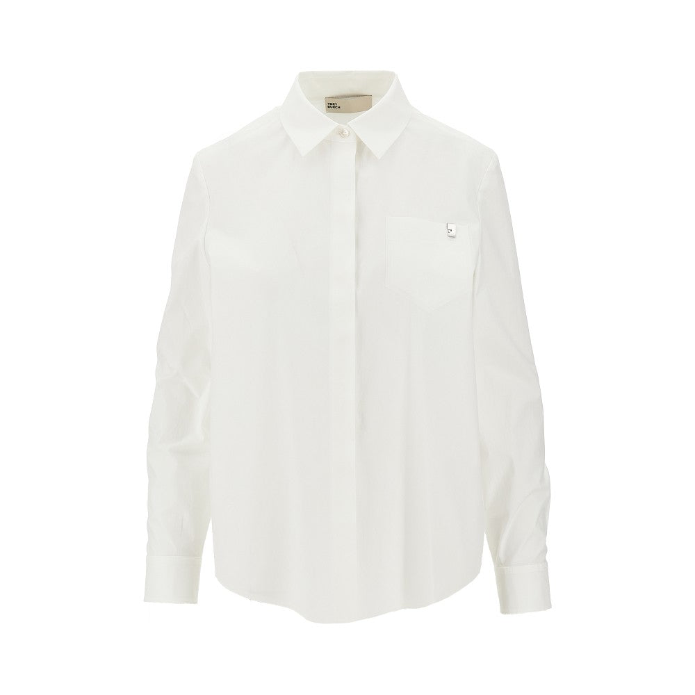 Camicia in popeline stretch