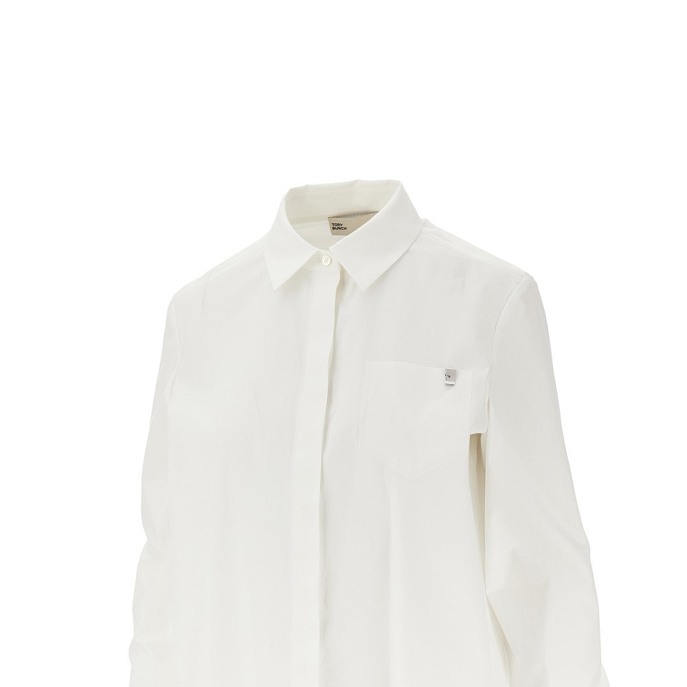 Camicia in popeline stretch