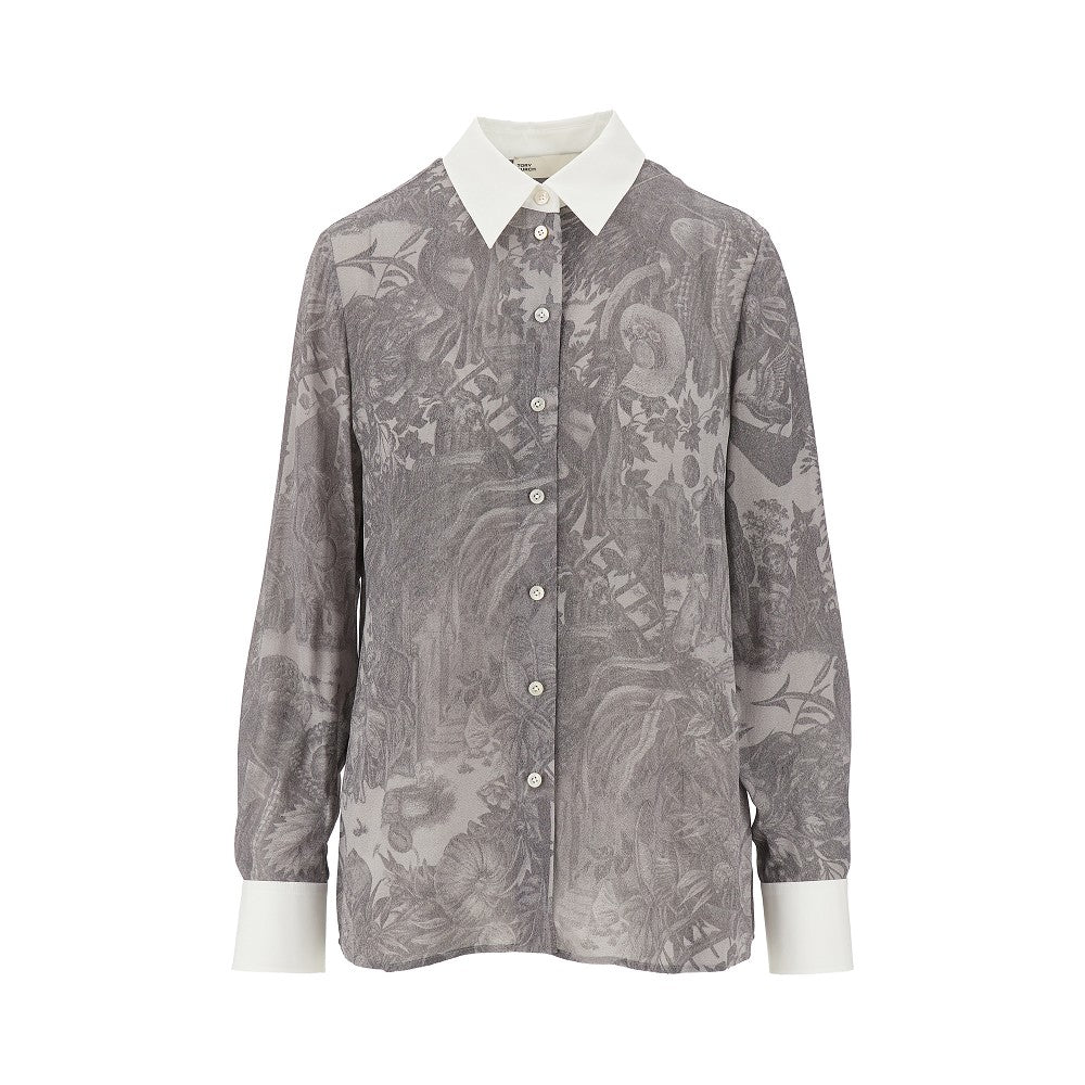 Printed viscose shirt