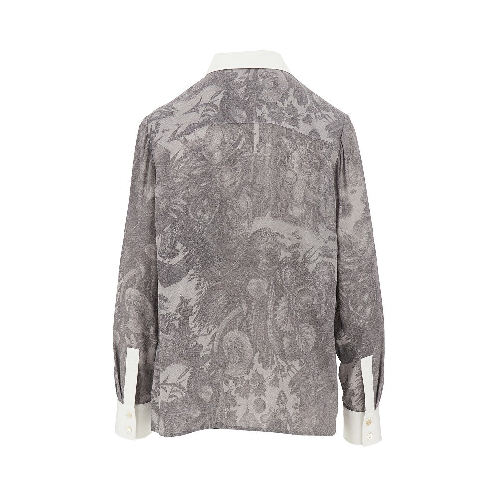 Printed viscose shirt