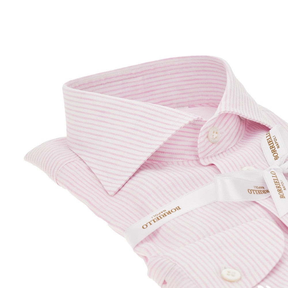 Cotton and linen striped shirt