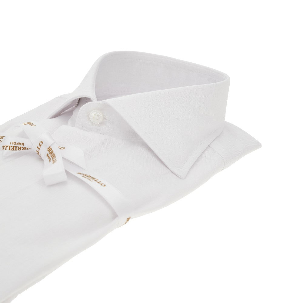 Camicia sartoriale in cotone e lino