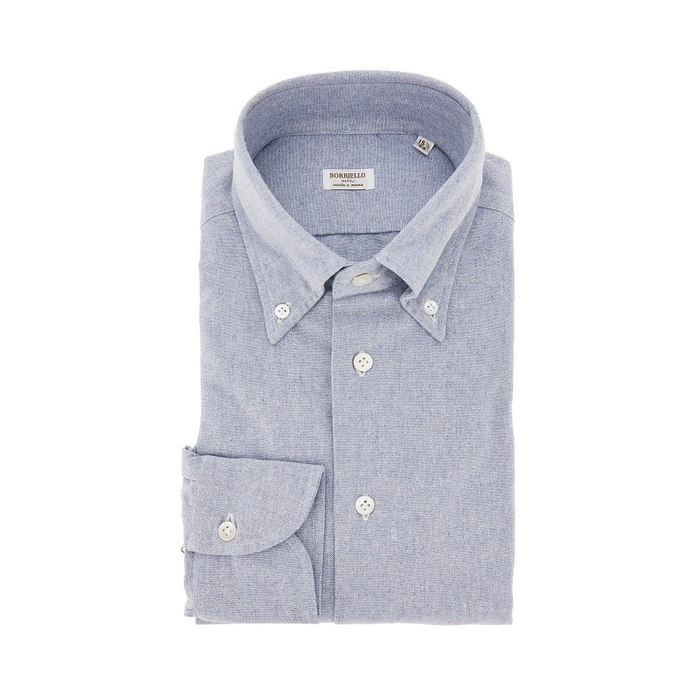 Camicia in cotone effetto denim