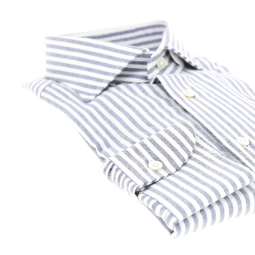 Camicia in flanella di cotone e cachemire