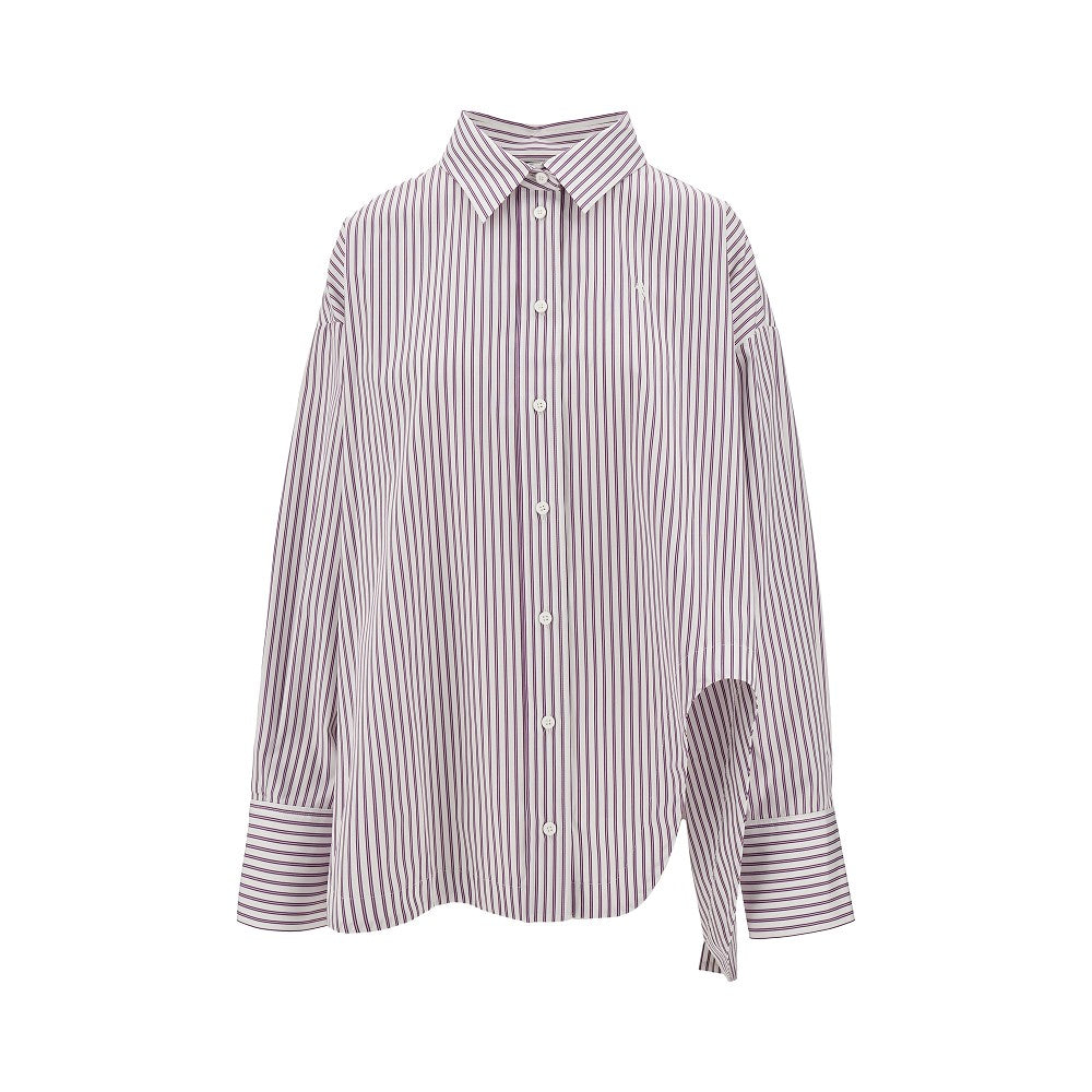 Camicia oversize con spacco sagomato