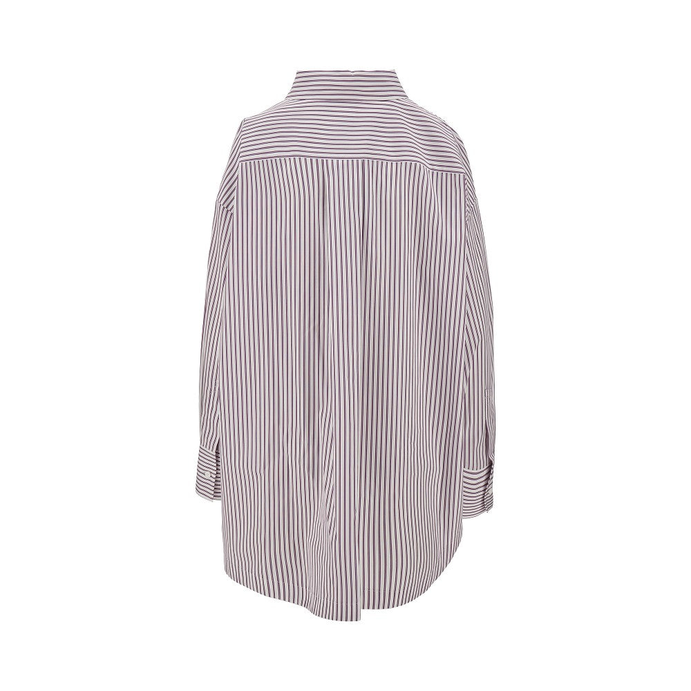 Camicia oversize con spacco sagomato