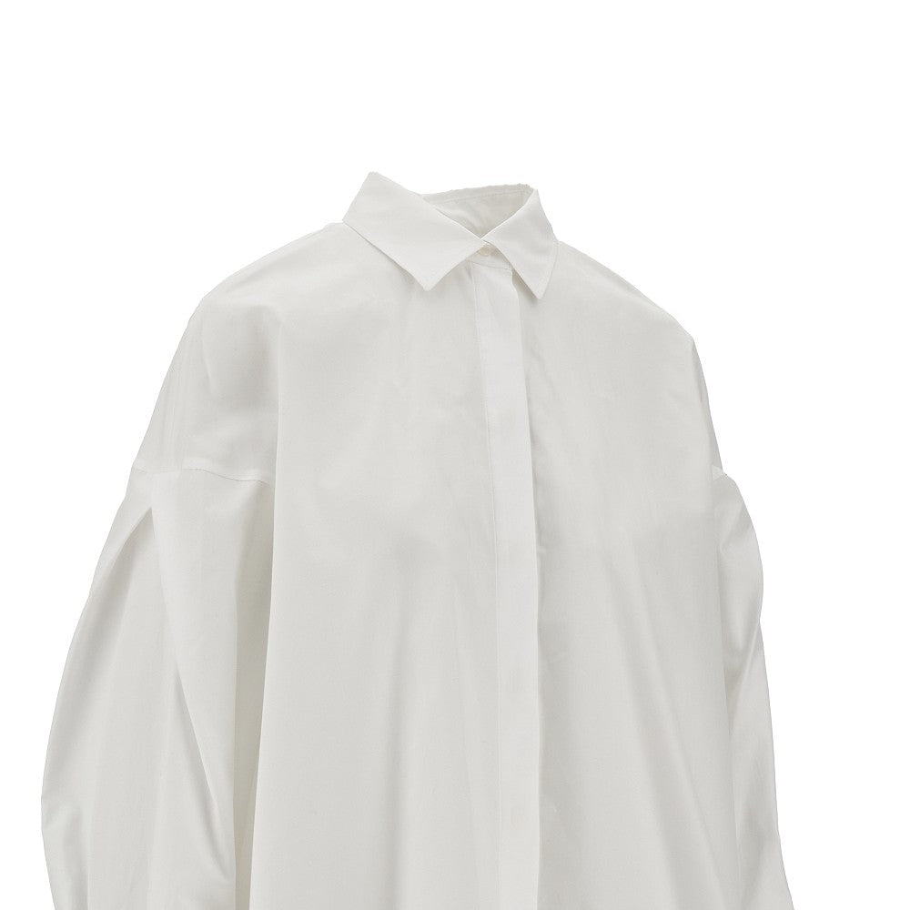 Camicia ampia in popeline