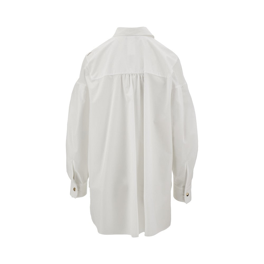 Camicia ampia in popeline