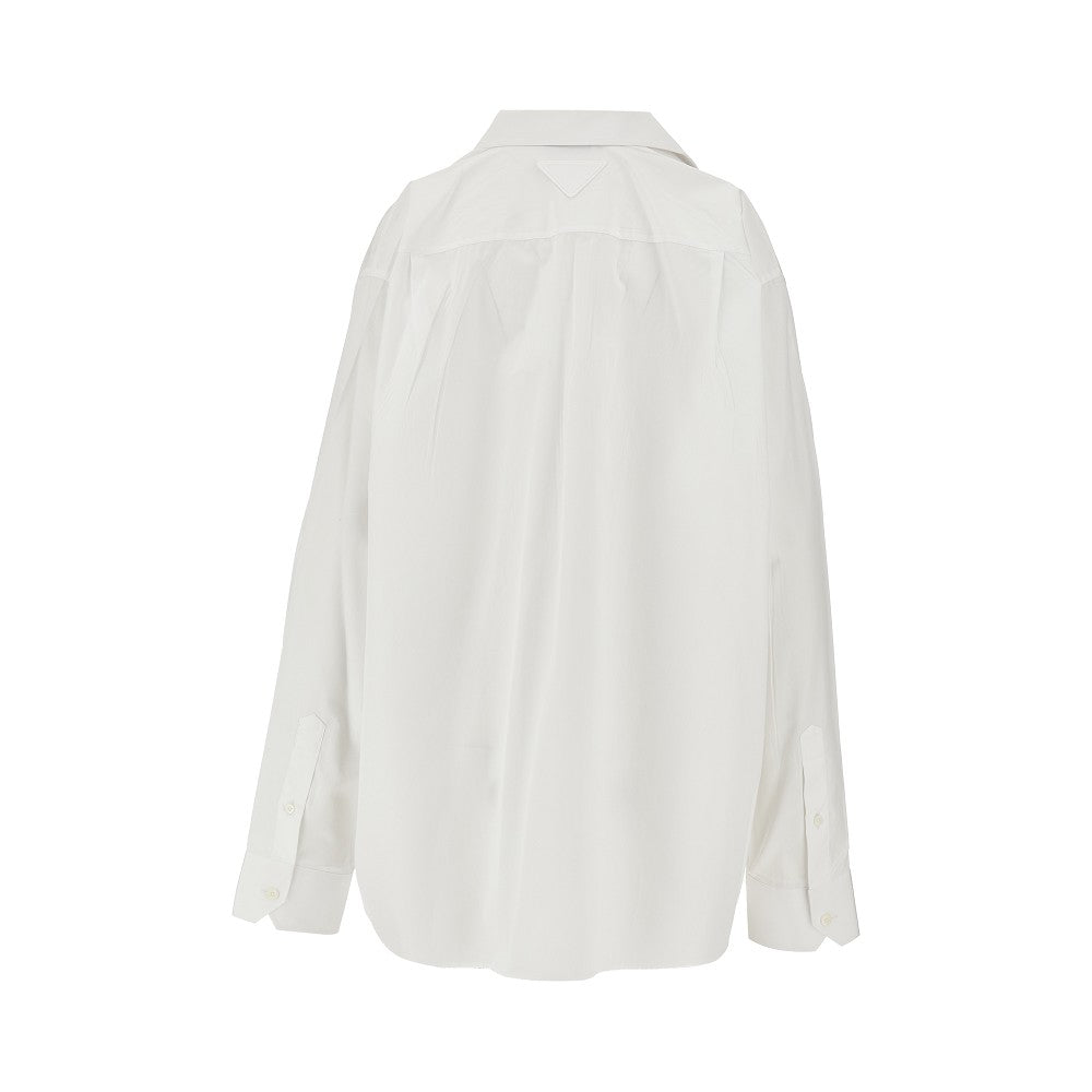 Cardigan in maglia pointelle con volant