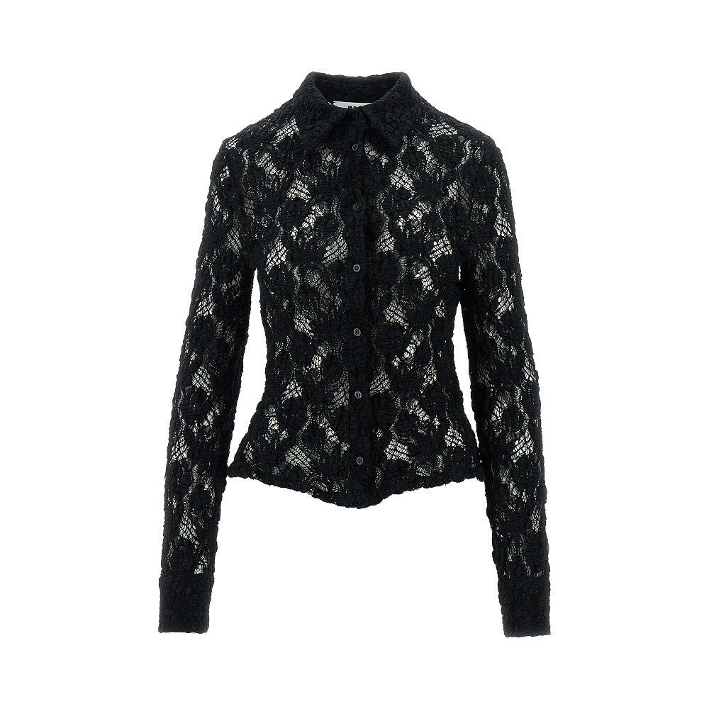 Stretch lace shirt