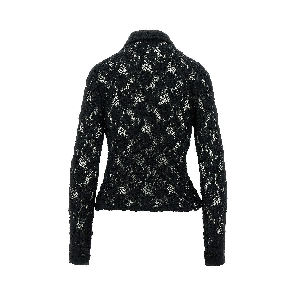 Stretch lace shirt