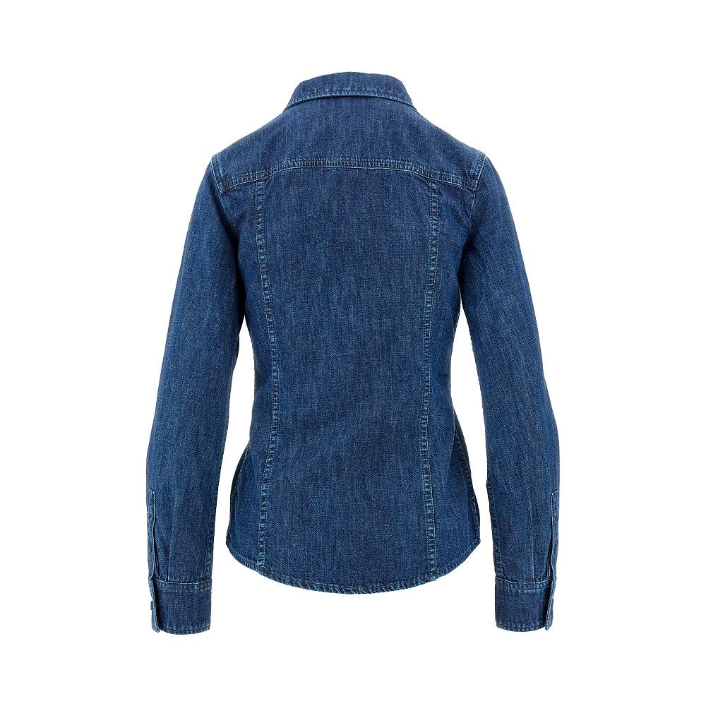 Camicia 'V Gold' in Chambray Denim