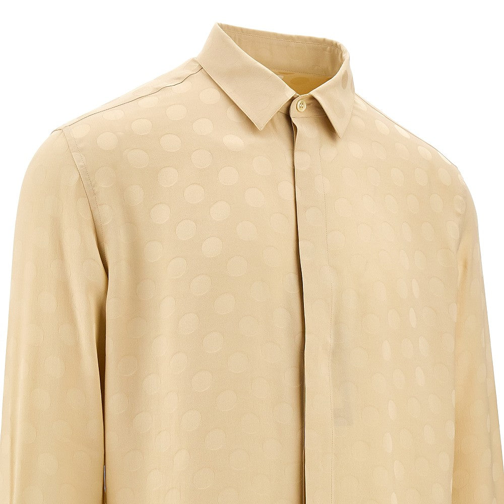 Polka dot silk shirt