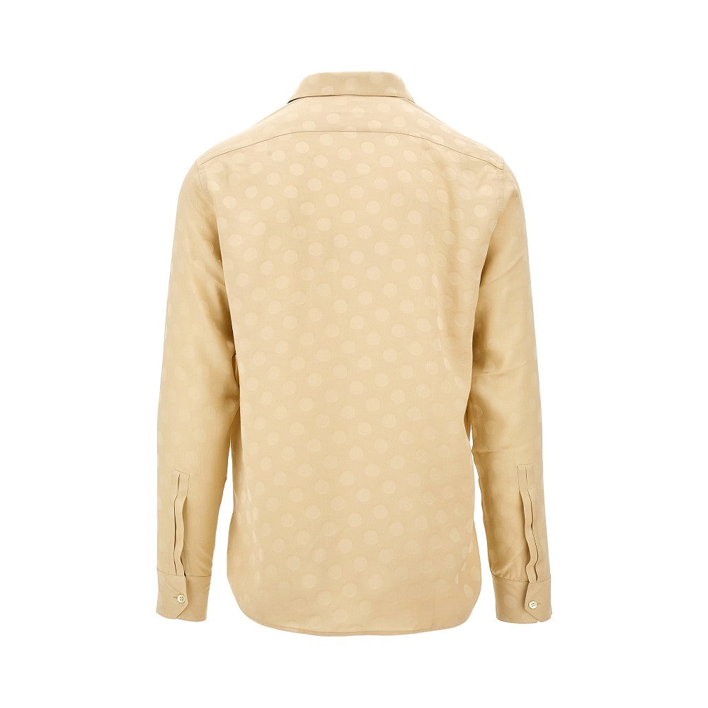Polka dot silk shirt
