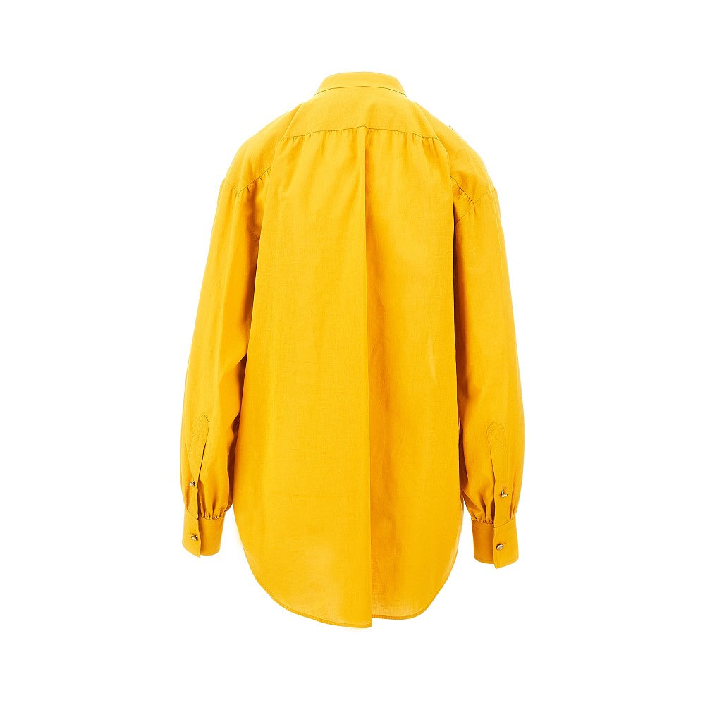 Embroidered muslin shirt