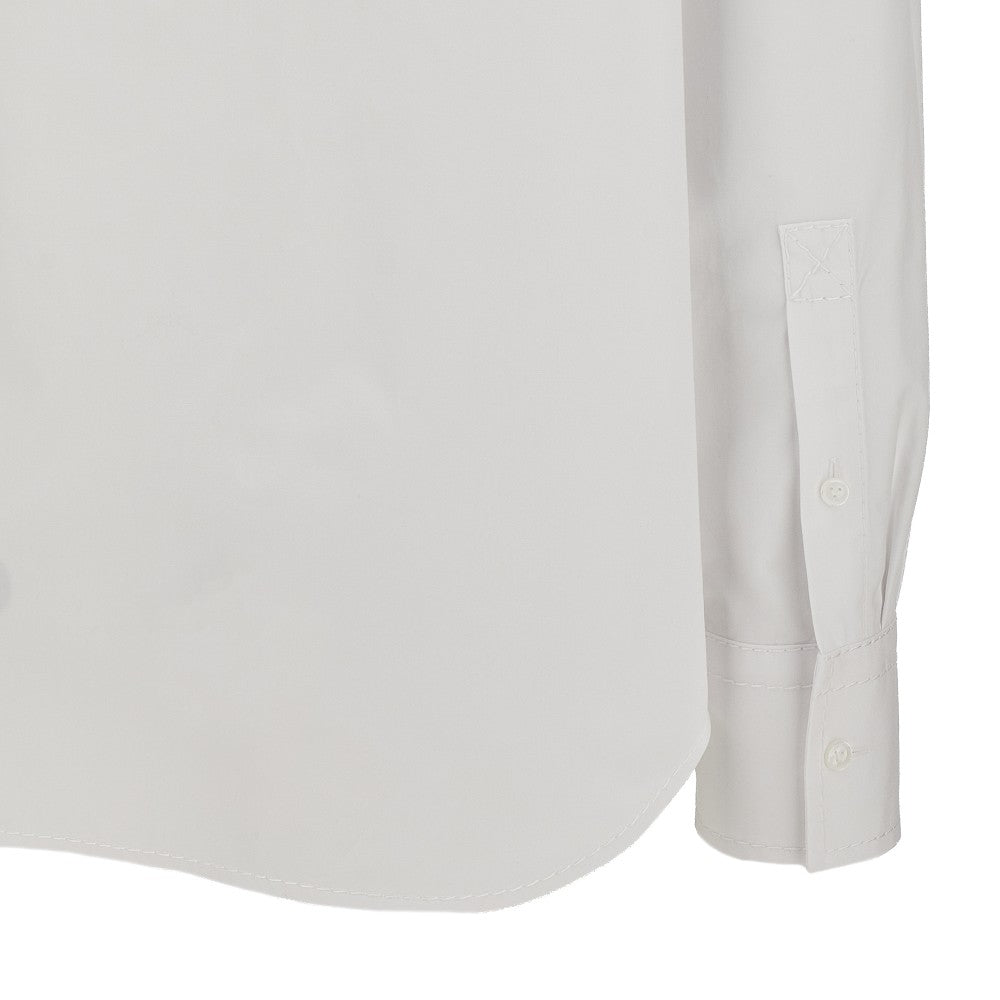 Camicia in tela di cotone con impunture