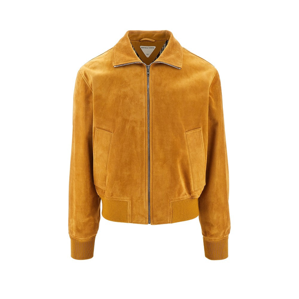 Bomber in pelle scamosciata