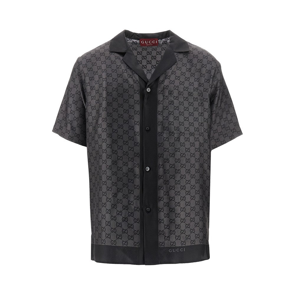 GG silk bowling shirt