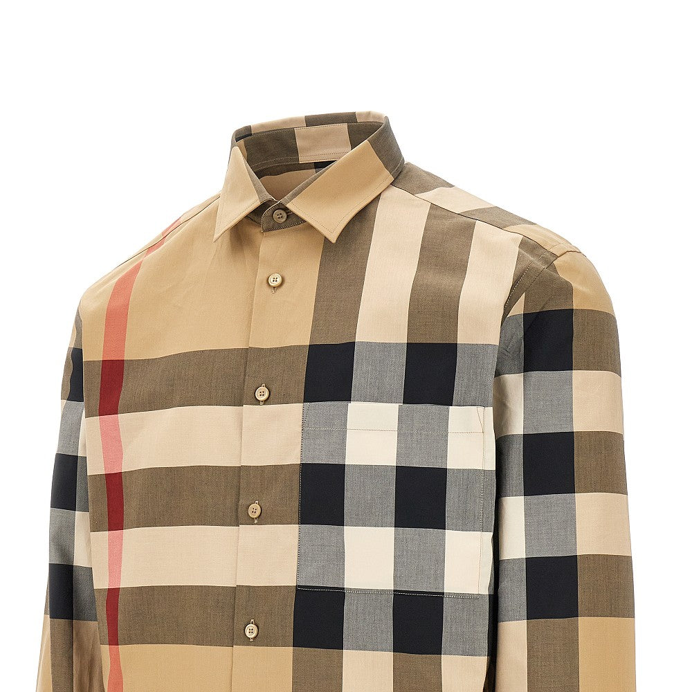 Camicia in popeline Check