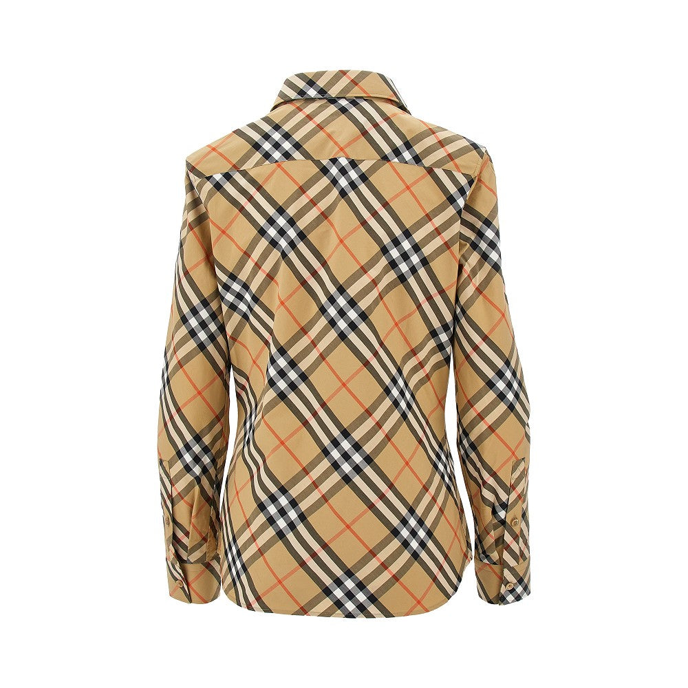 Check poplin shirt