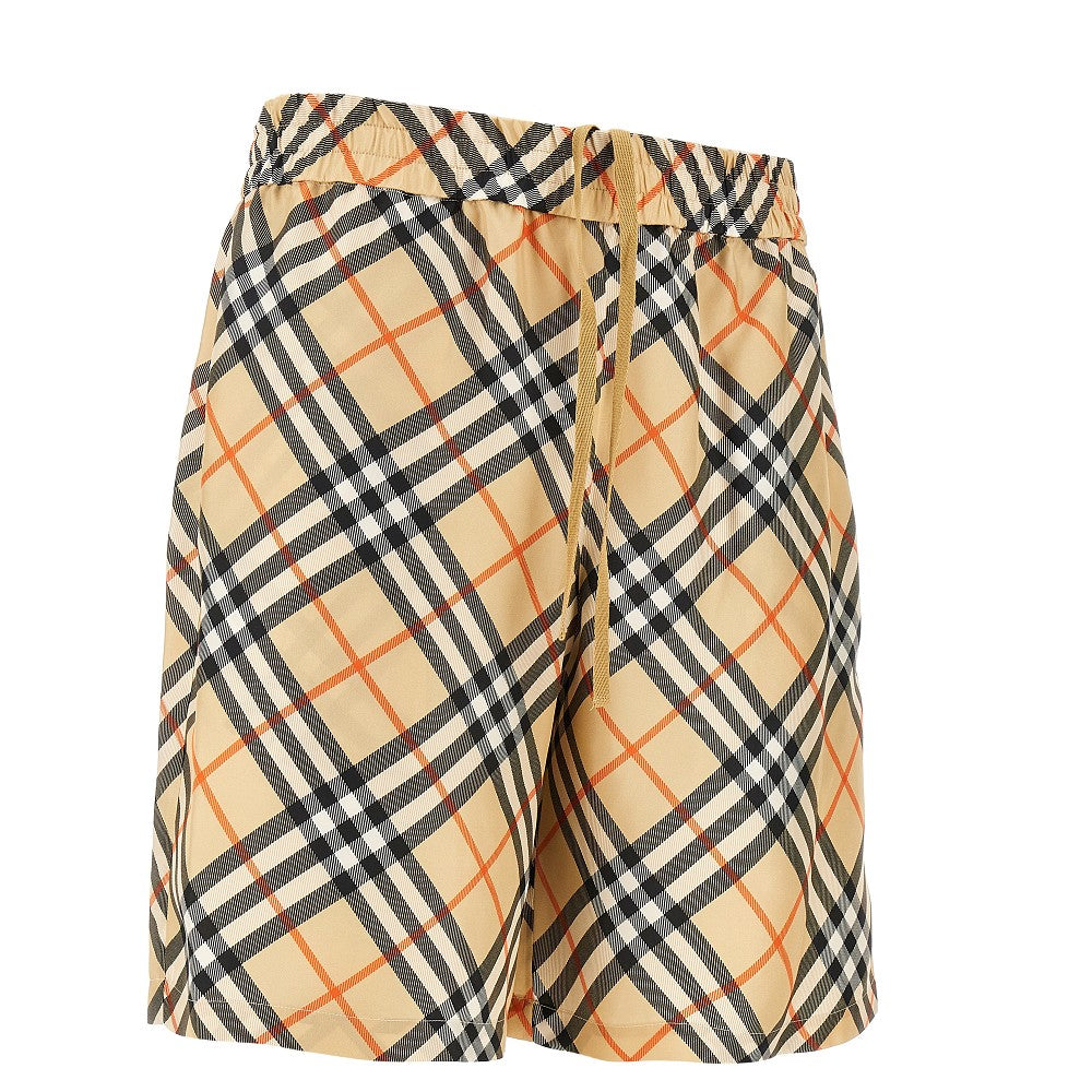 Bermuda in seta Check