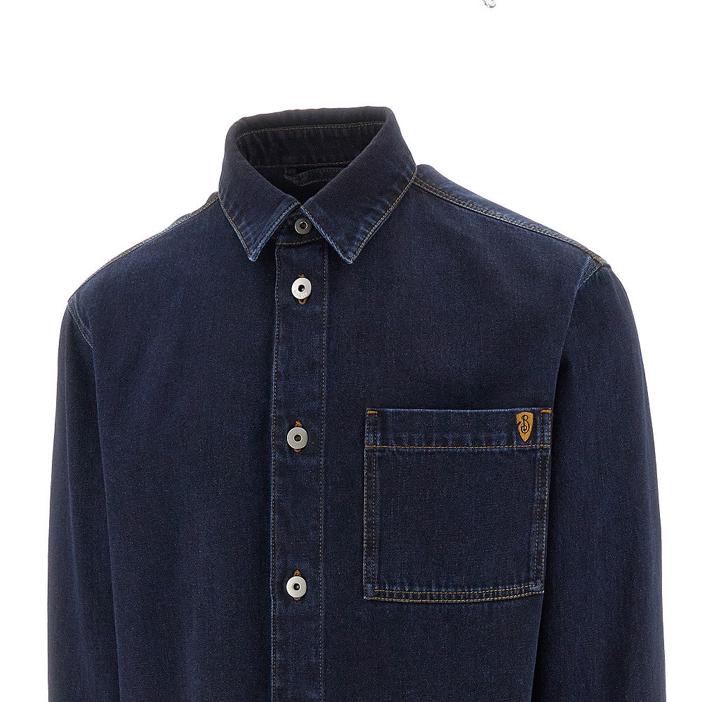 Indigo denim shirt