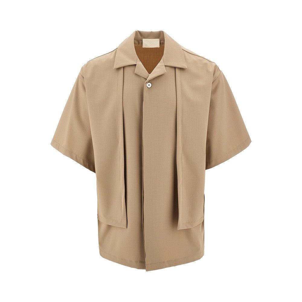 Camicia bowling con pannelli frontali