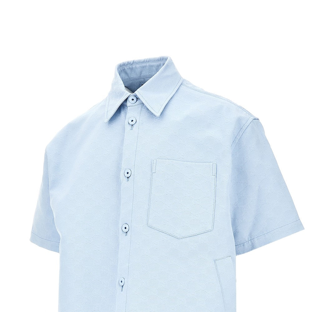 GG cotton canvas oversized shirt