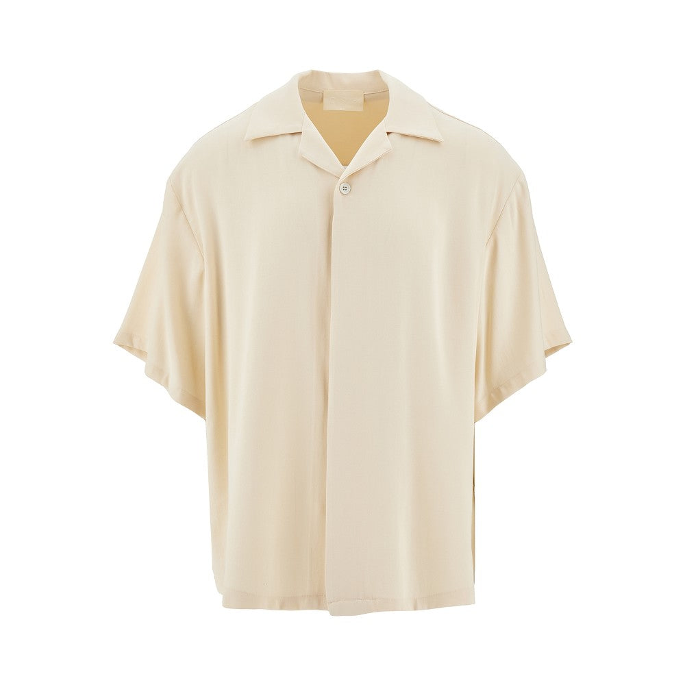 Camicia bowling in viscosa