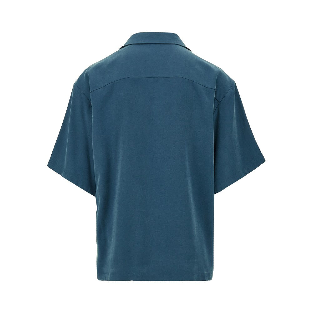 Camicia bowling in viscosa